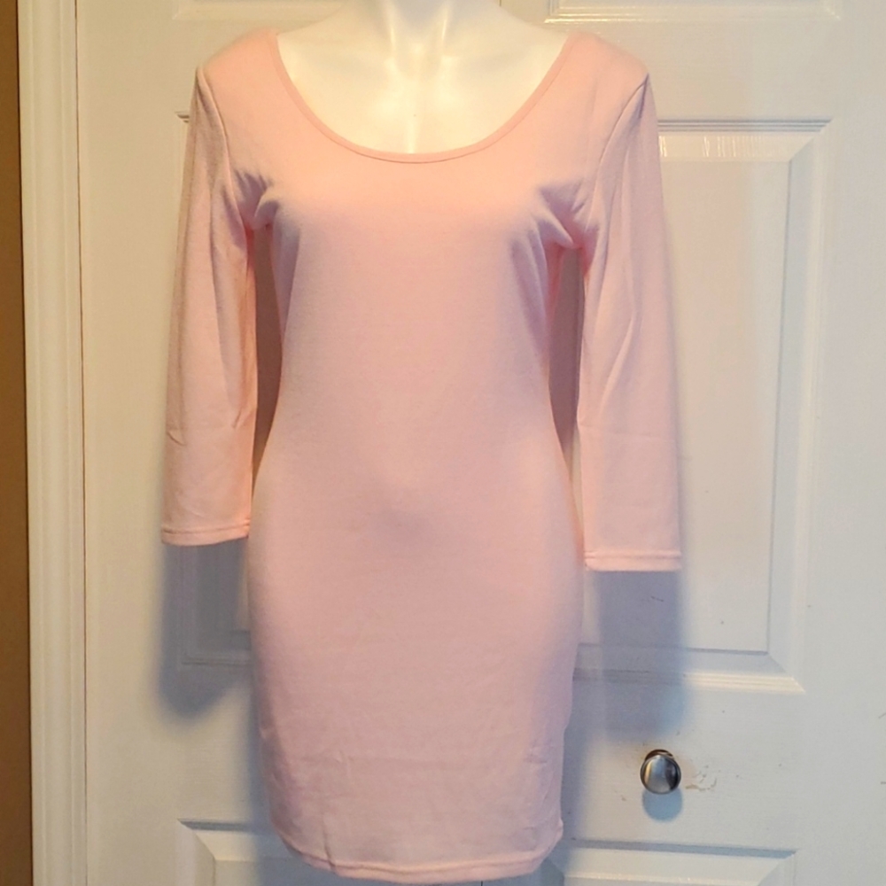 NWT Swoon Women's Pink Lined Knitted Dress - M